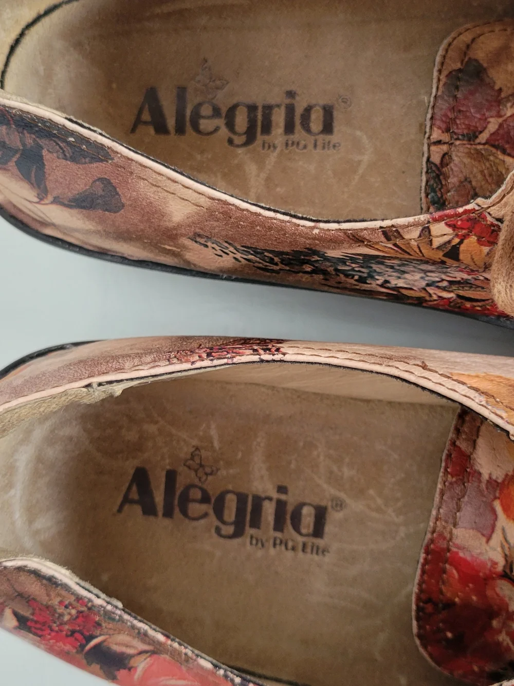 Alegria Floral Leather Lace-Up Platform Shoe - Picture 3 of 6